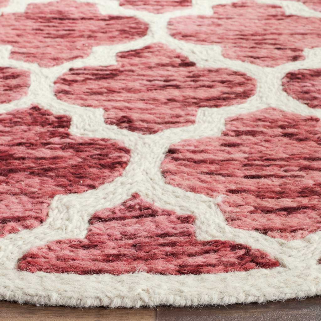 Himalaya Red/Ivory Round Rug - Image 2
