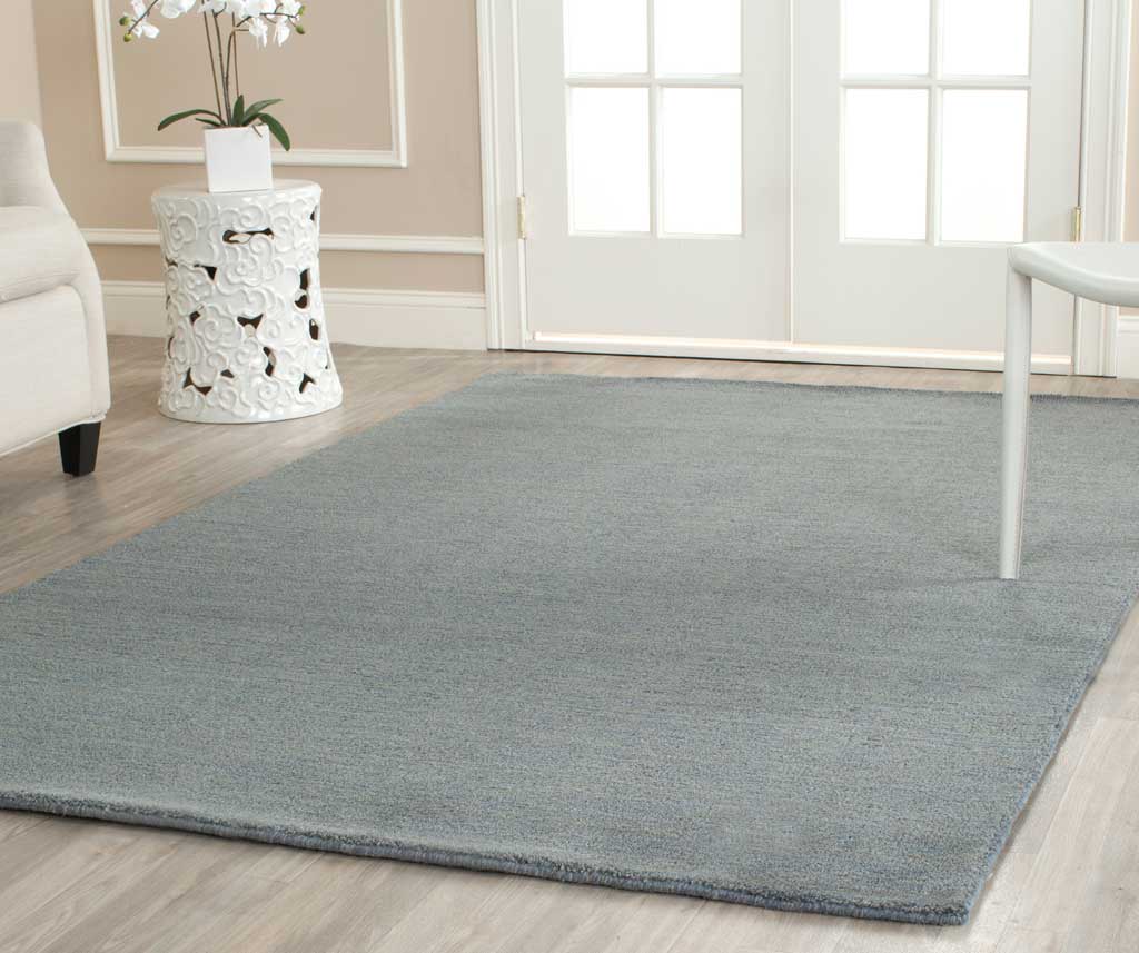 Himalaya Solid Blue Area Rug - Image 3