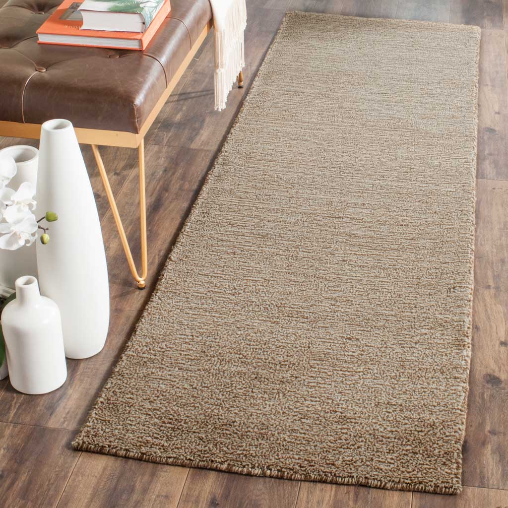 Himalaya Solid Brown Runner Rug - Image 3