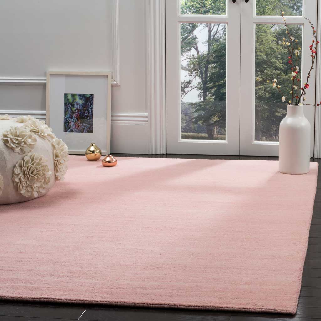 Himalaya Solid Light Pink Area Rug - Image 6