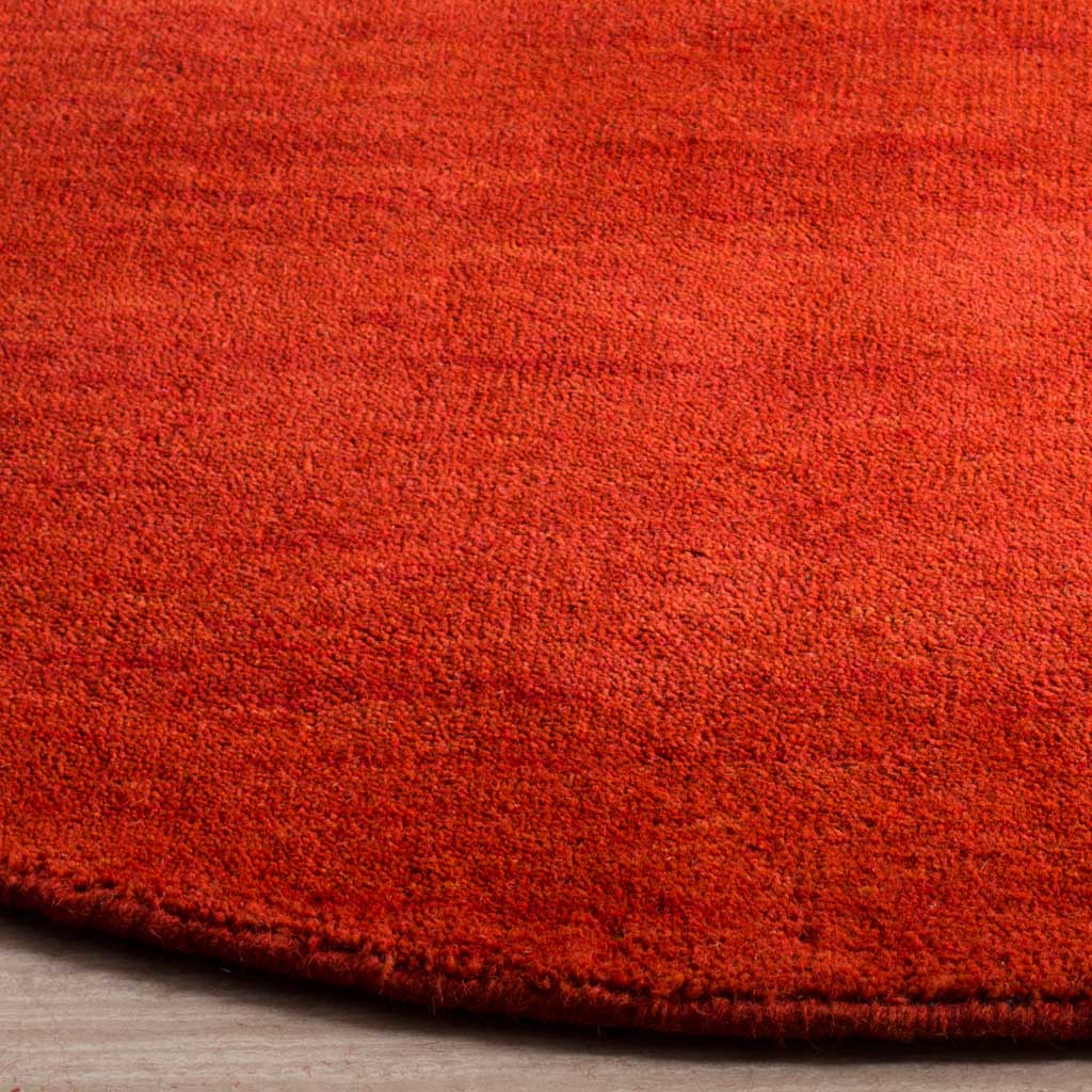 Himalaya Solid Red Round Rug - Image 2