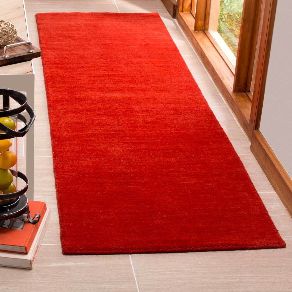 Himalaya Solid Red Runner Rug - Image 2