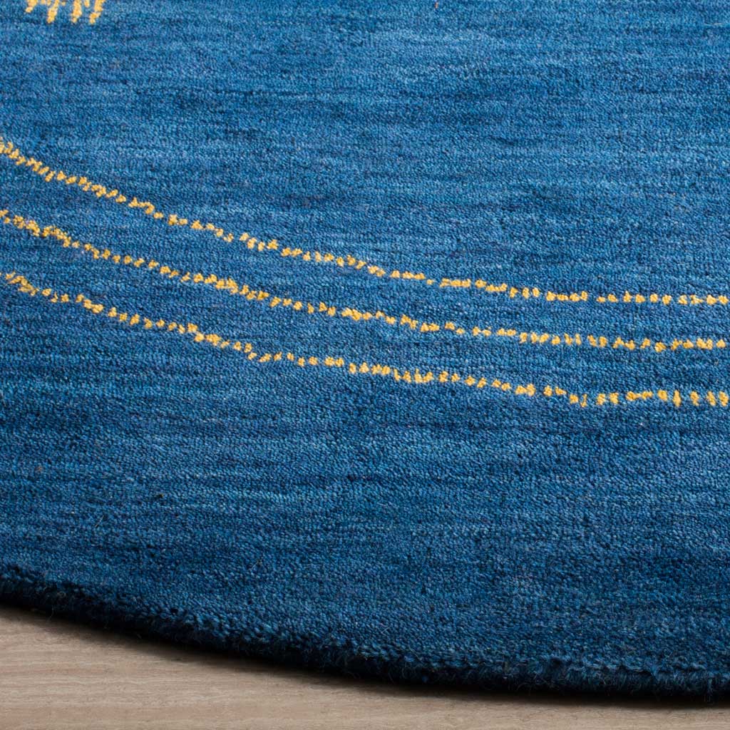 Himalaya Symbol Blue/Multi Round Rug - Image 2