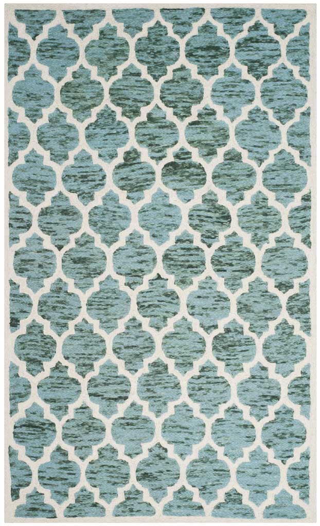 Himalaya Turquoise/Ivory Area Rug - Image 2