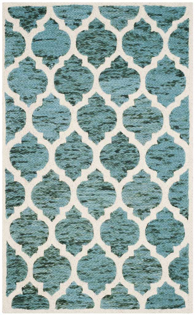 Himalaya Turquoise/Ivory Area Rug - Image 3