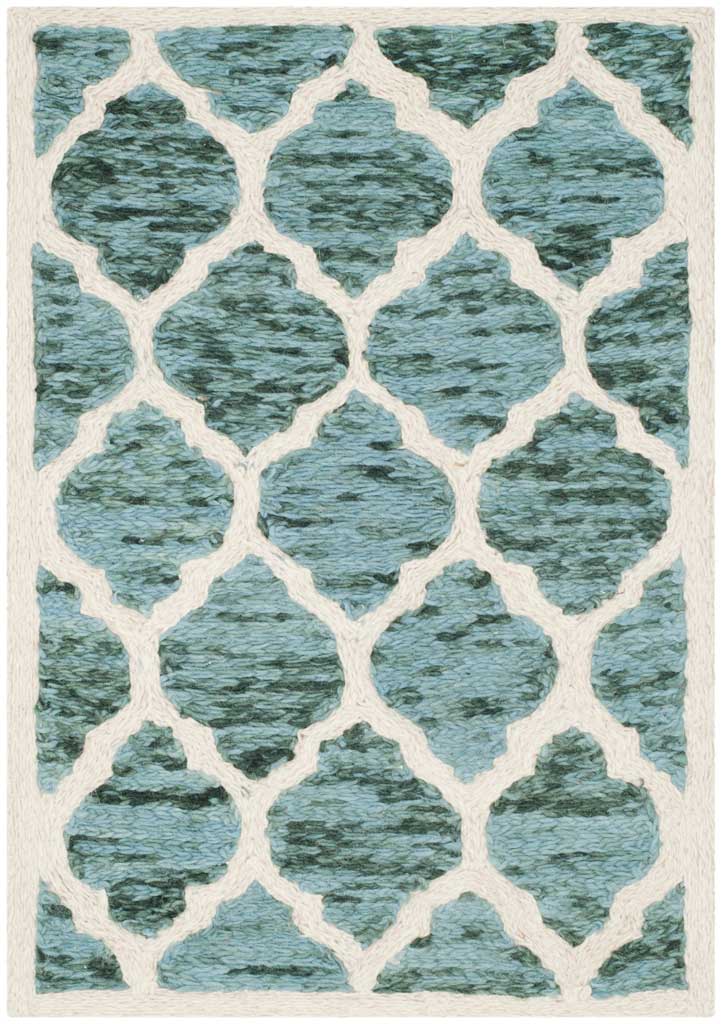Himalaya Turquoise/Ivory Area Rug - Image 4