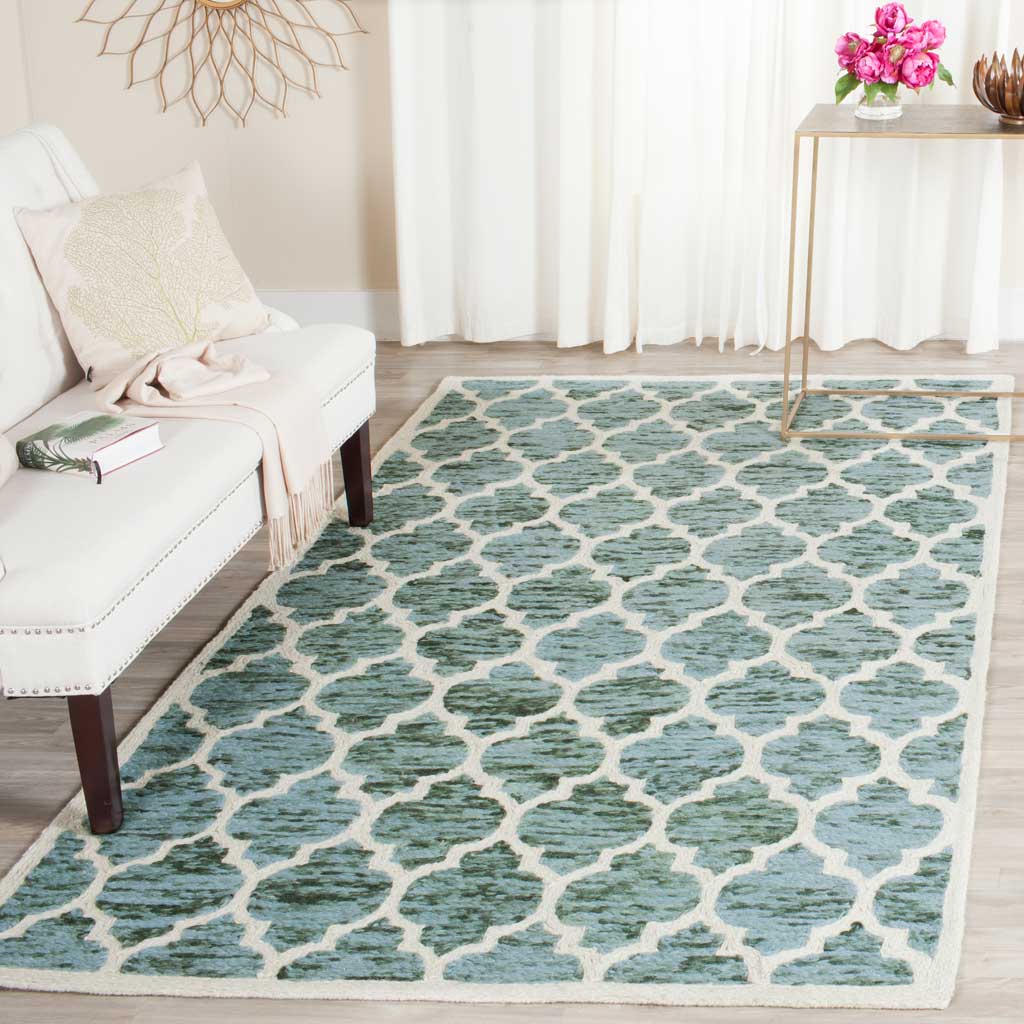 Himalaya Turquoise/Ivory Area Rug - Image 9