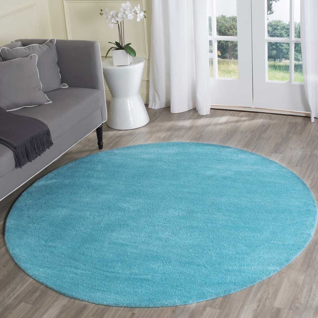 Himalaya Turquoise Round Rug - Image 3
