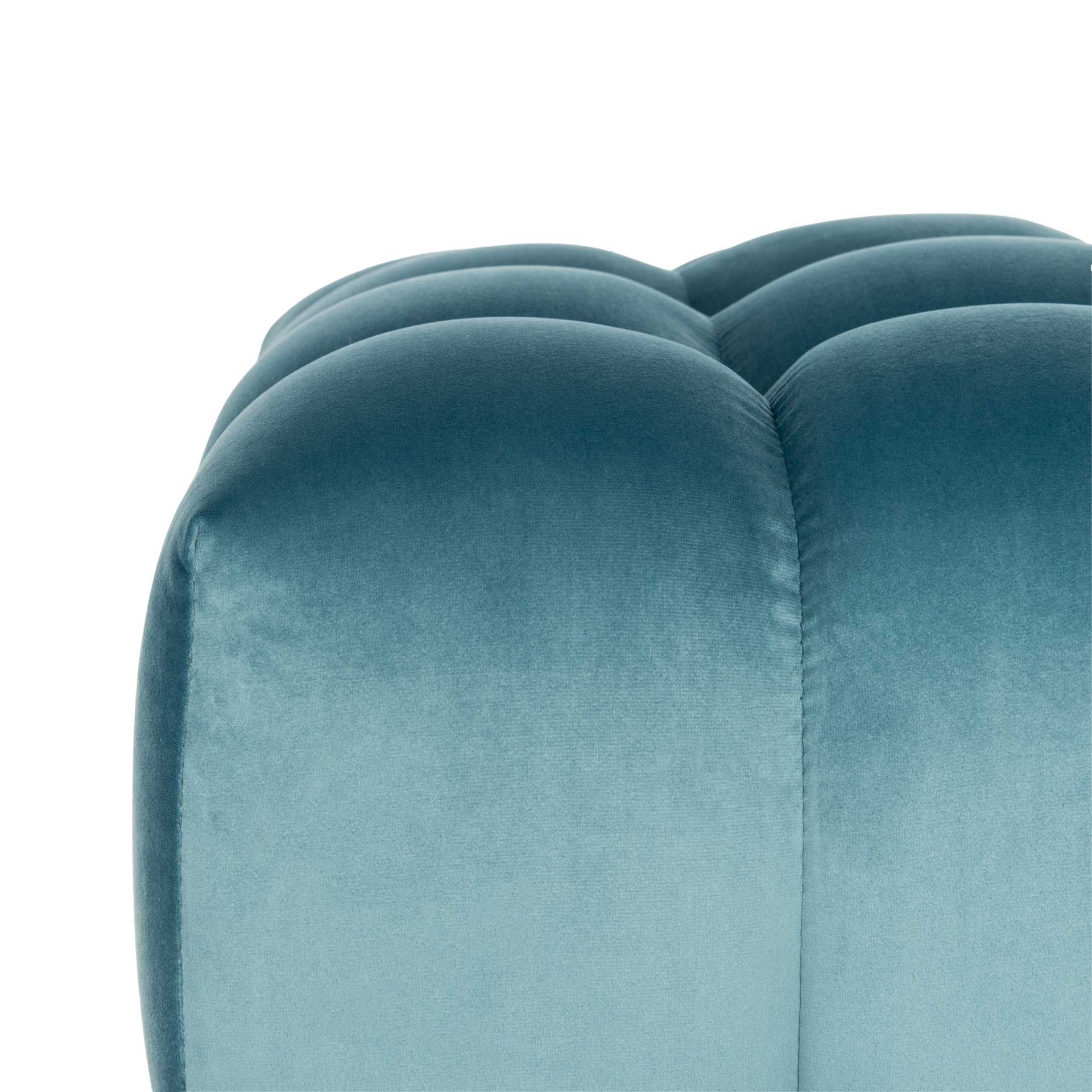 Himi Square Tufted Ottoman Aegean Blue - Image 4