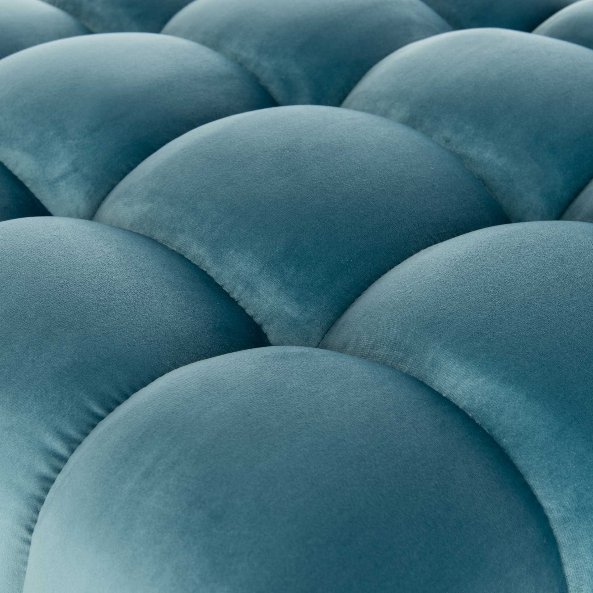 Himi Square Tufted Ottoman Aegean Blue - Image 5