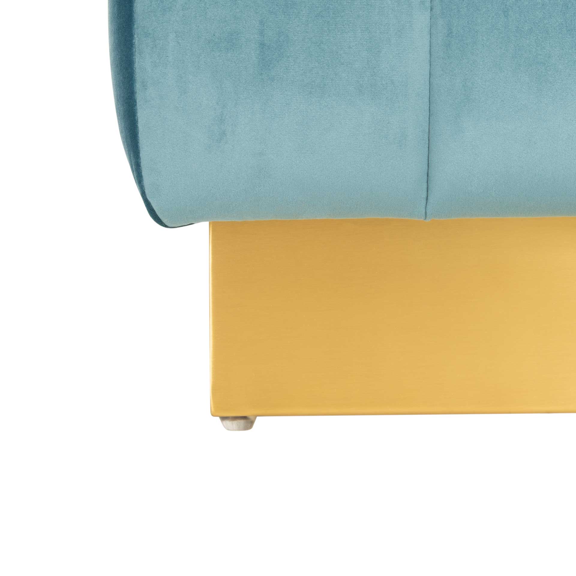 Himi Square Tufted Ottoman Aegean Blue - Image 6