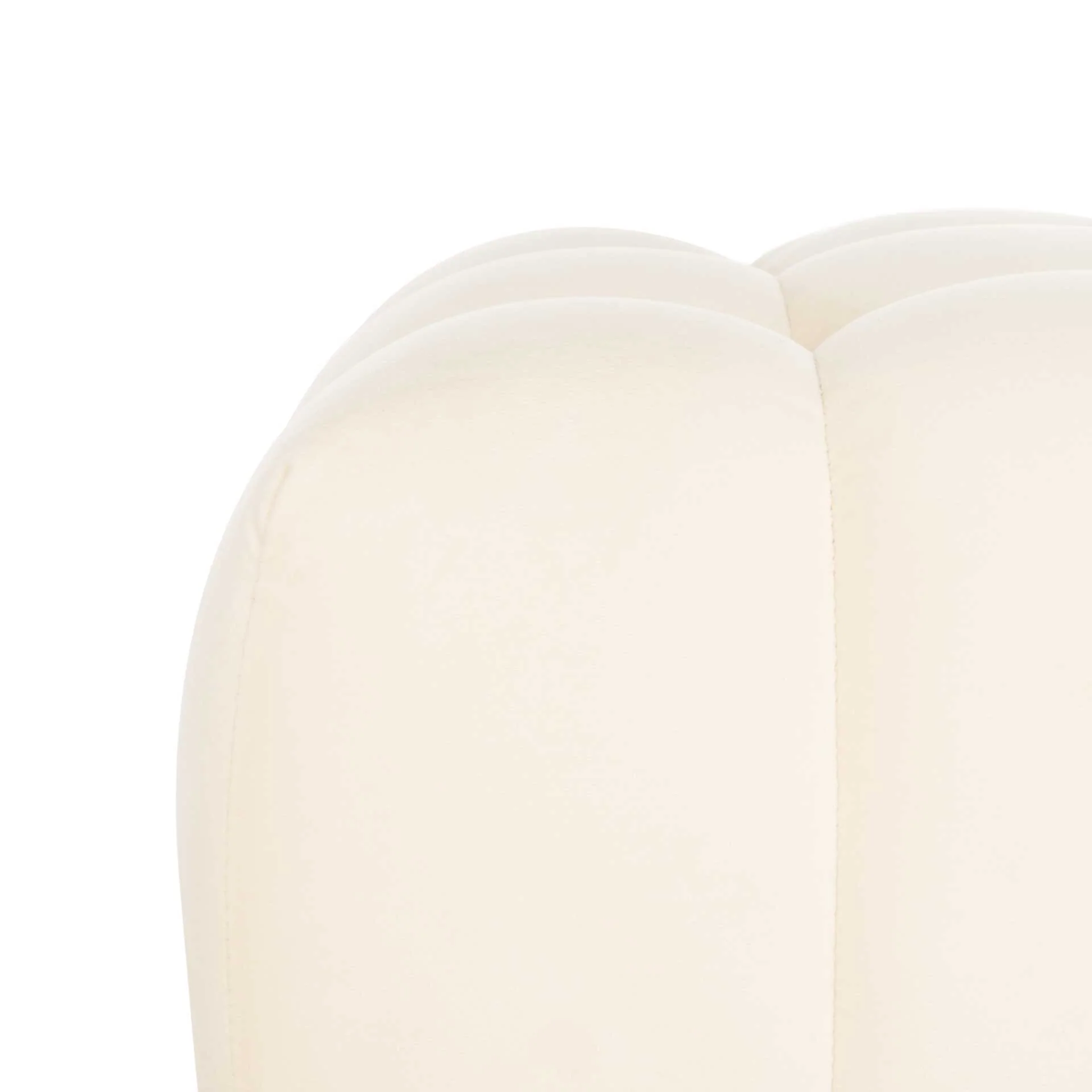 Himi Square Tufted Ottoman Cream - Image 4