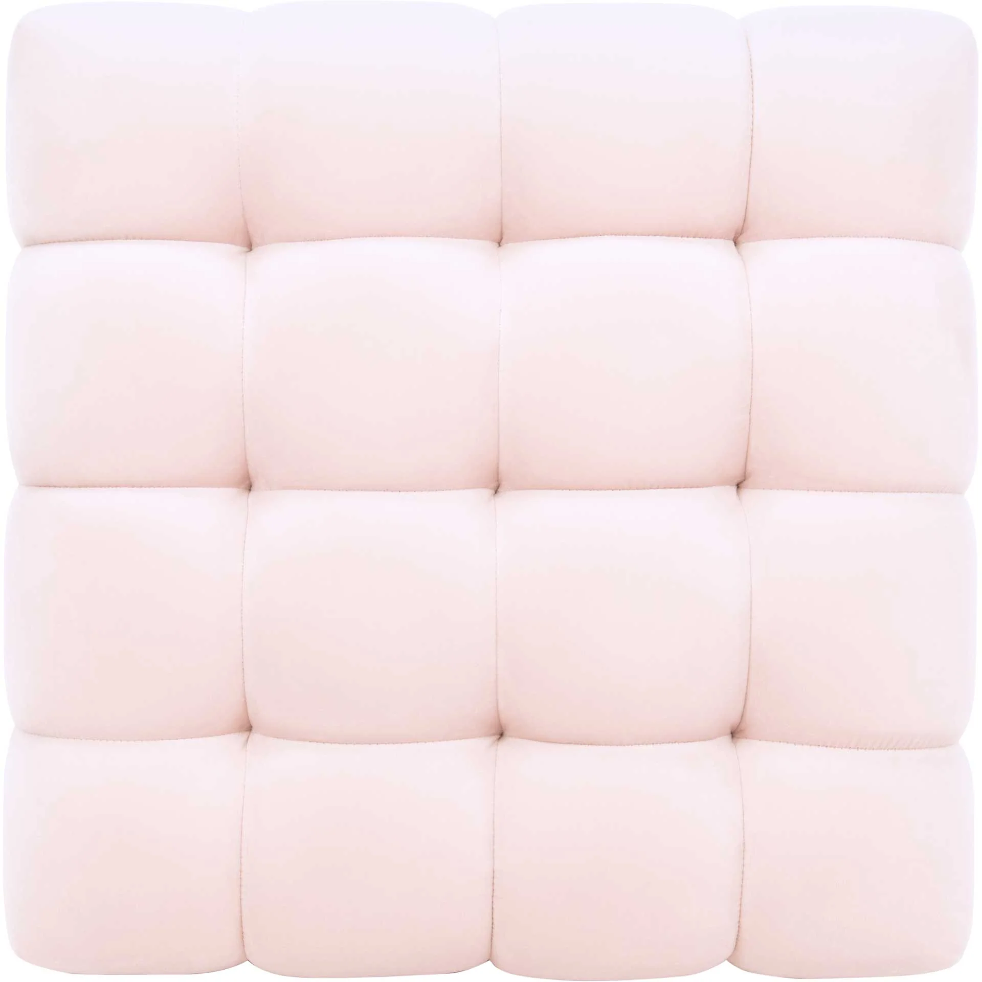Himi Square Tufted Ottoman Light Pink - Image 3