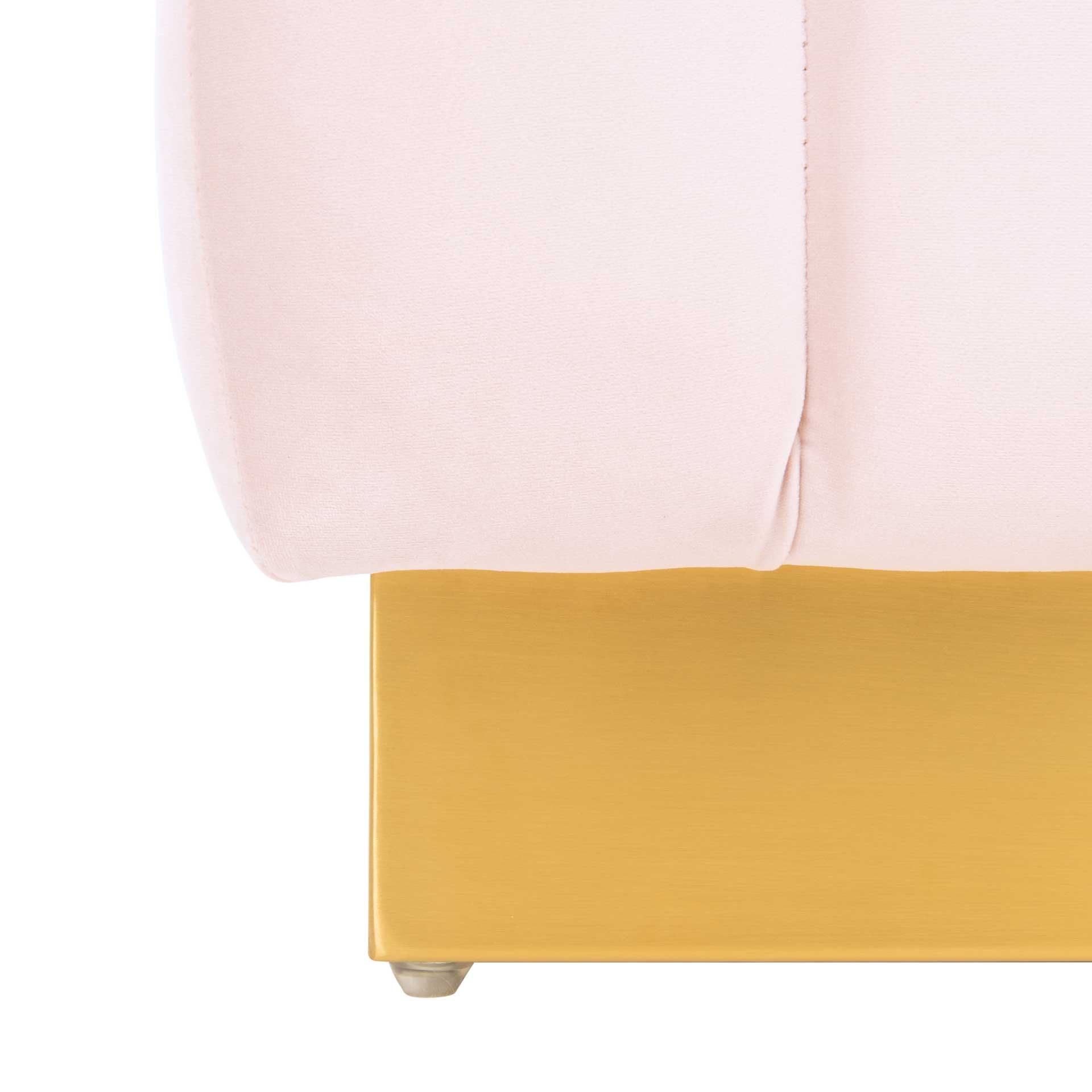 Himi Square Tufted Ottoman Light Pink - Image 6