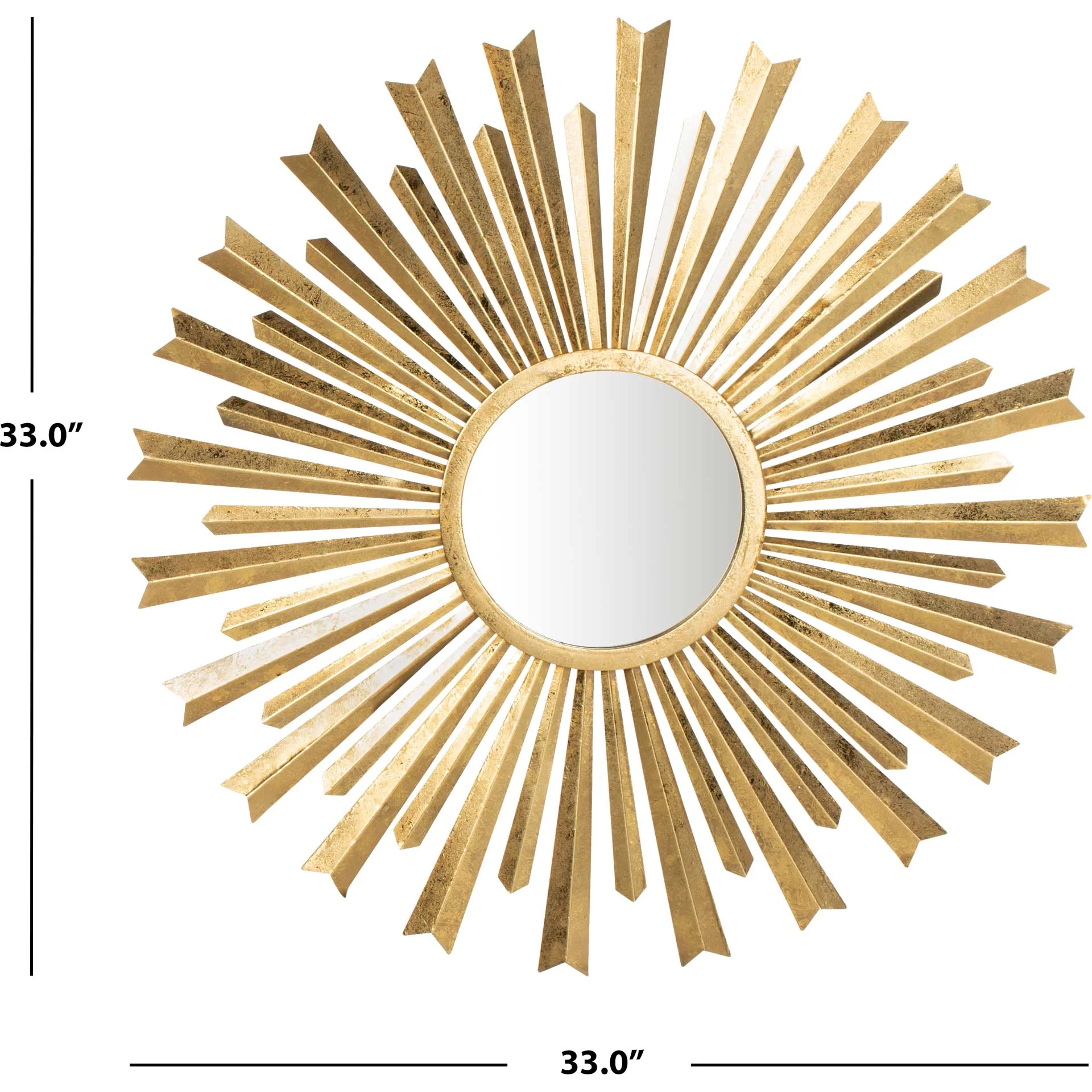 Hobbs Sunburst Mirror Gold - Image 3
