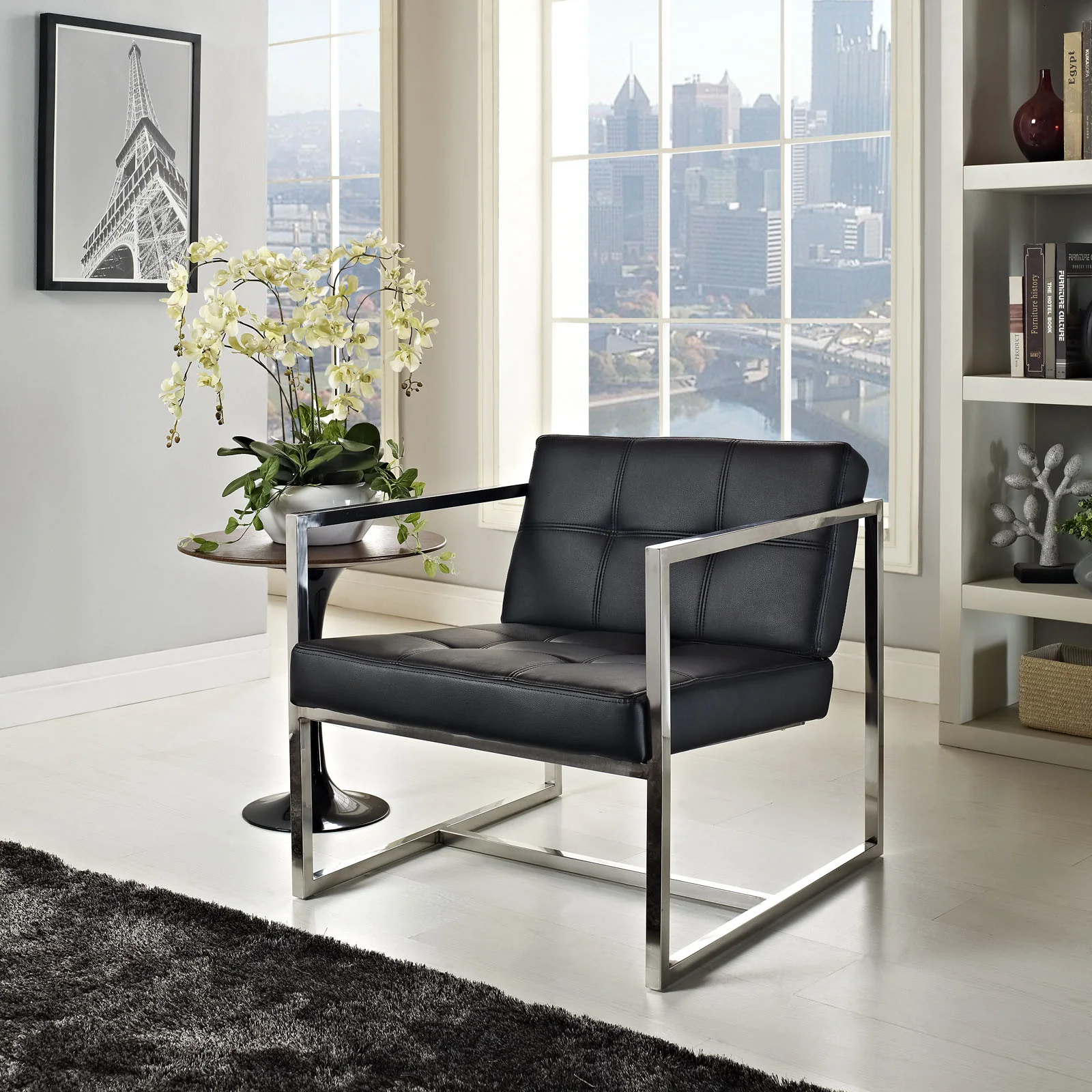 Hoki Lounge Chair Black - Image 4