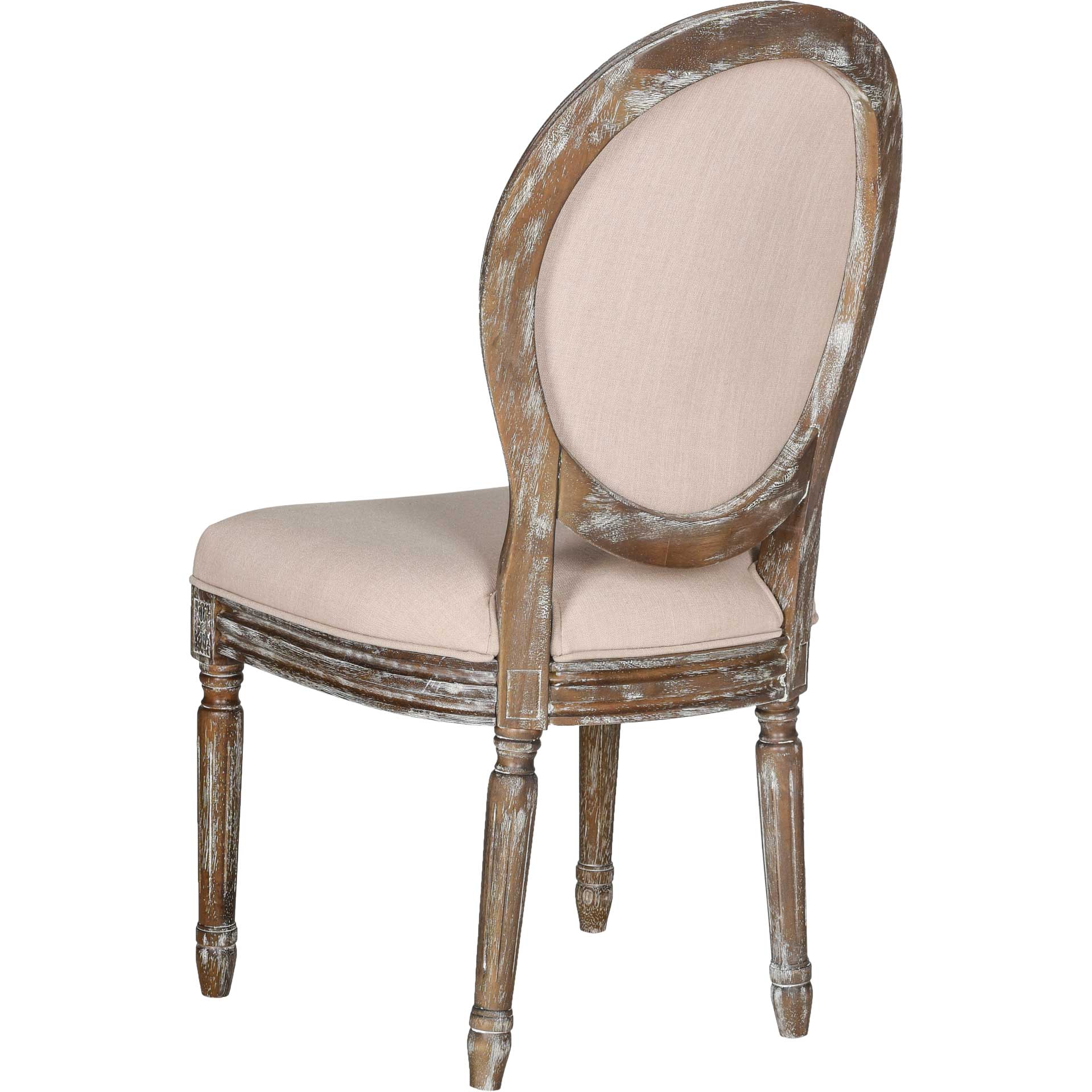 Holden Side Chair Beige/Rustic Oak (Set of 2) - Image 4