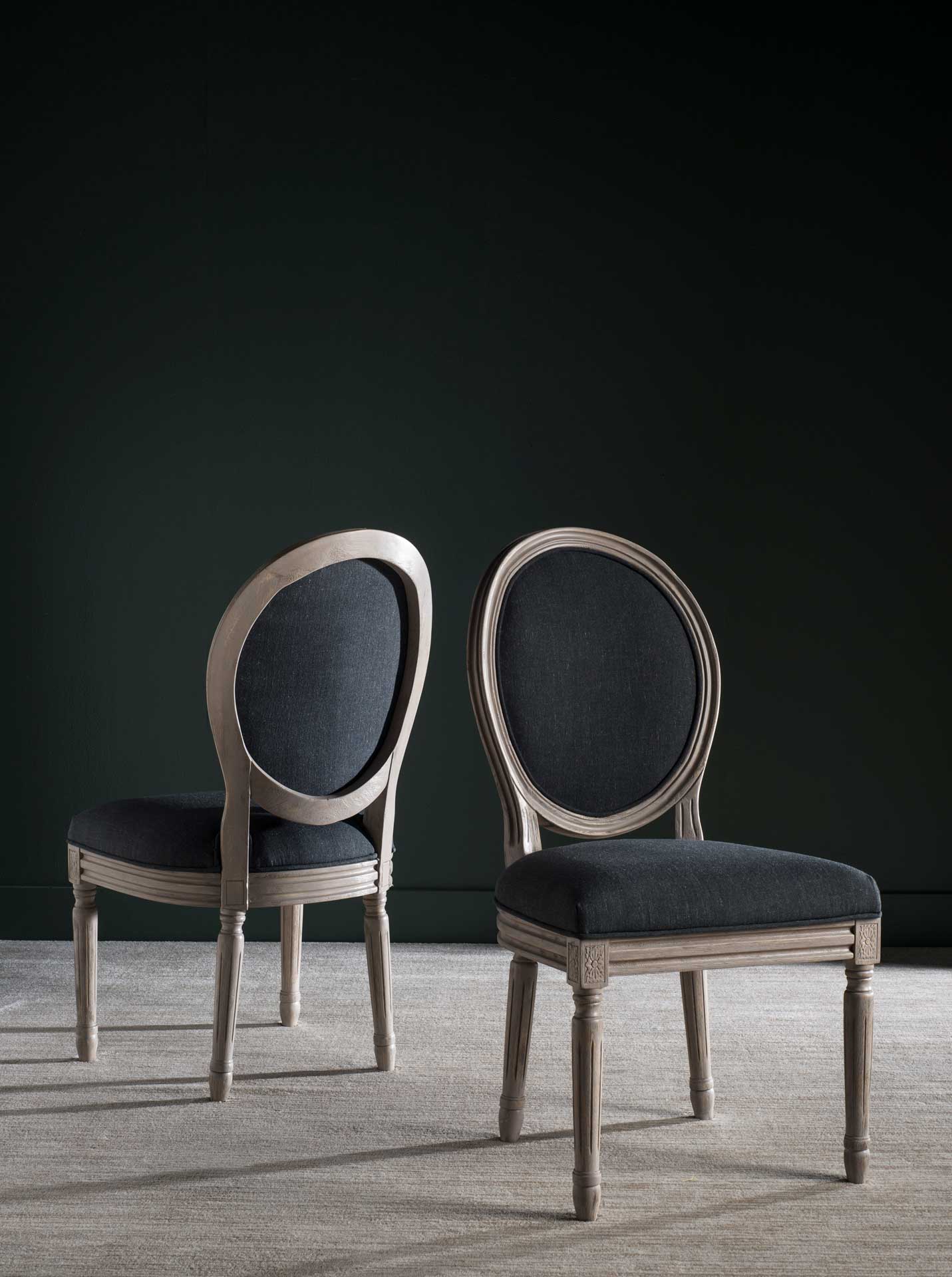 Holden Side Chair Charcoal/Rustic Gray (Set of 2) - Image 7