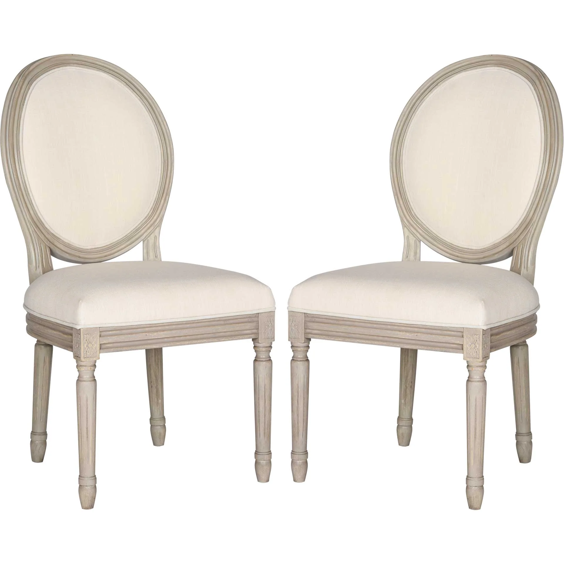 Holden Side Chair Light Beige/Rustic Gray (Set of 2) - Image 2