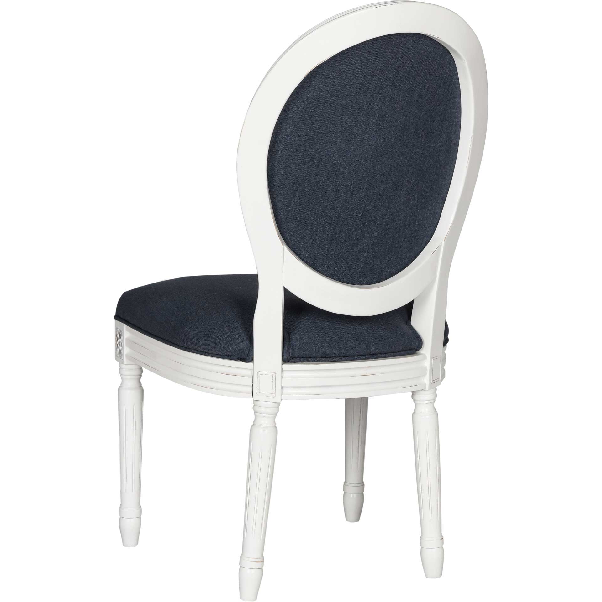Holden Side Chair Navy/Cream (Set of 2) - Image 4