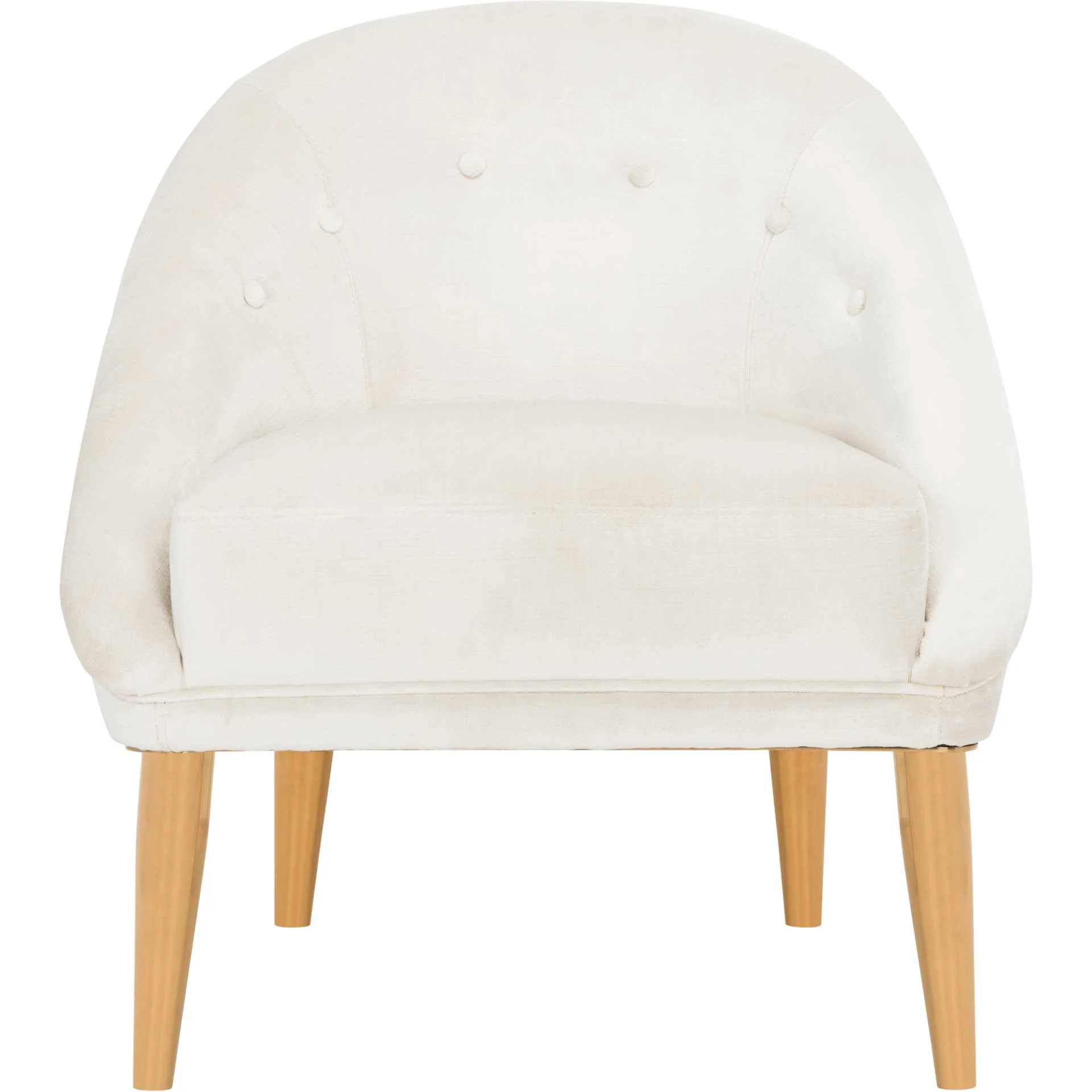 Holland Velvet Club Chair Gold/Bella White - Image 2