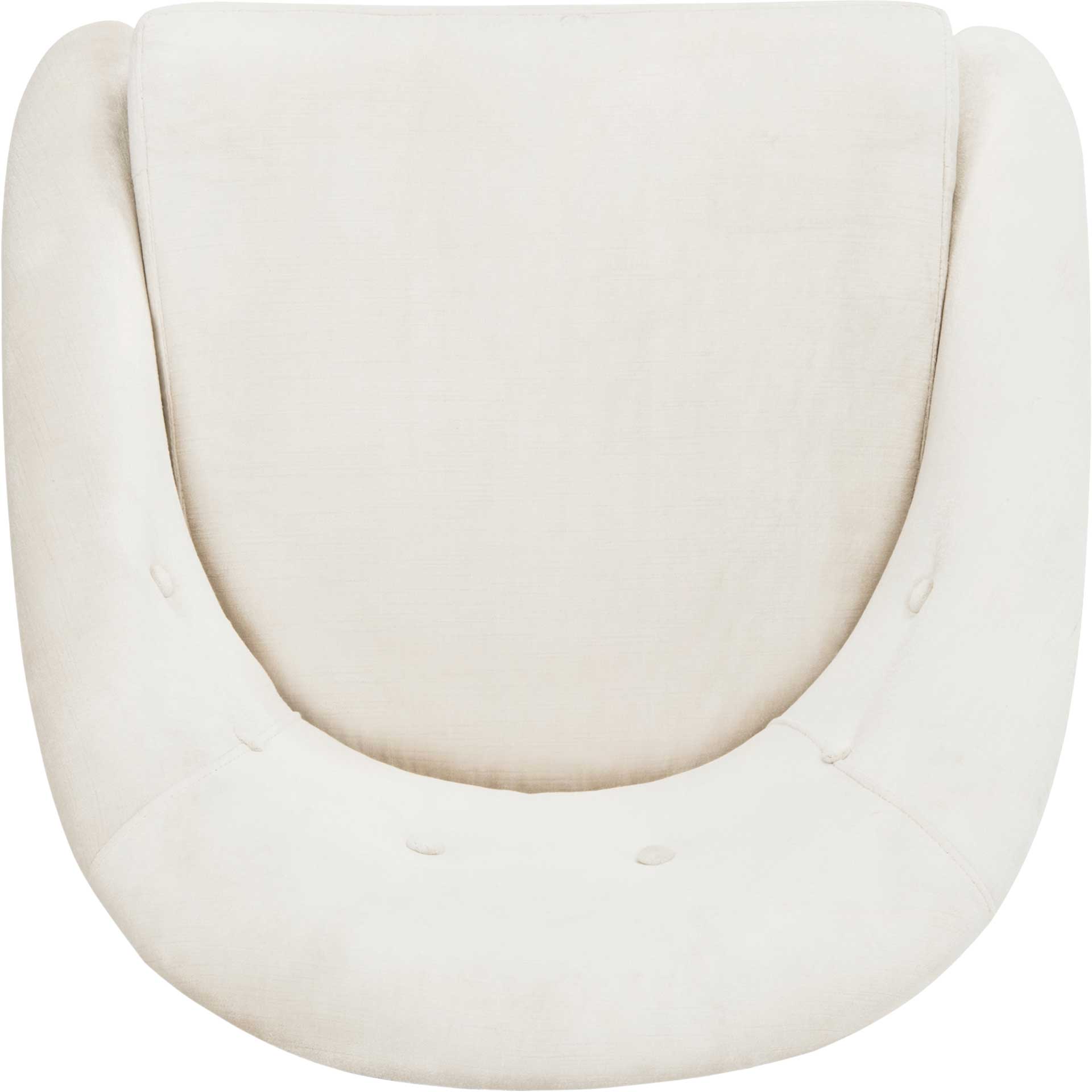 Holland Velvet Club Chair Gold/Bella White - Image 6