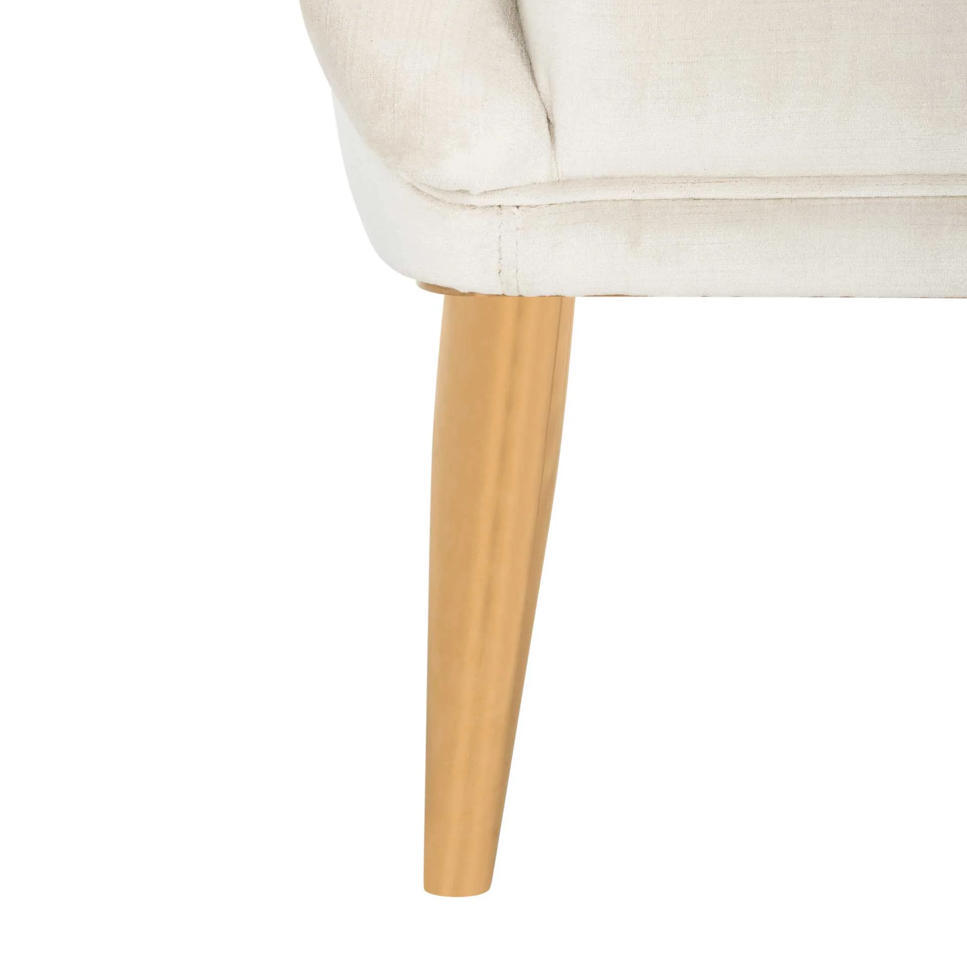 Holland Velvet Club Chair Gold/Bella White - Image 8