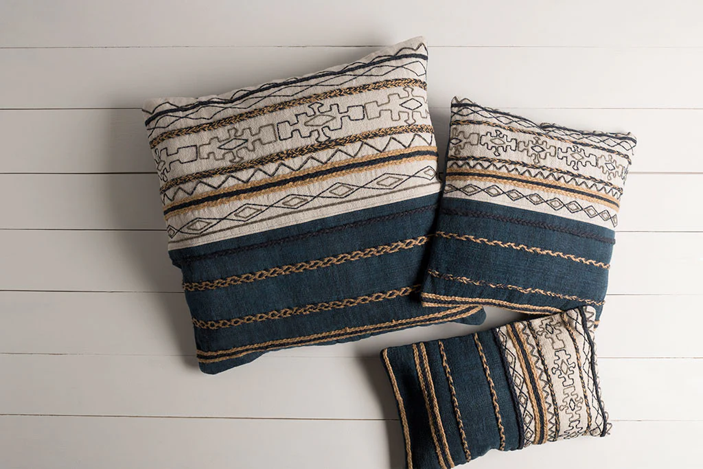 Holston Ivory/Mocha Pillow - Image 3