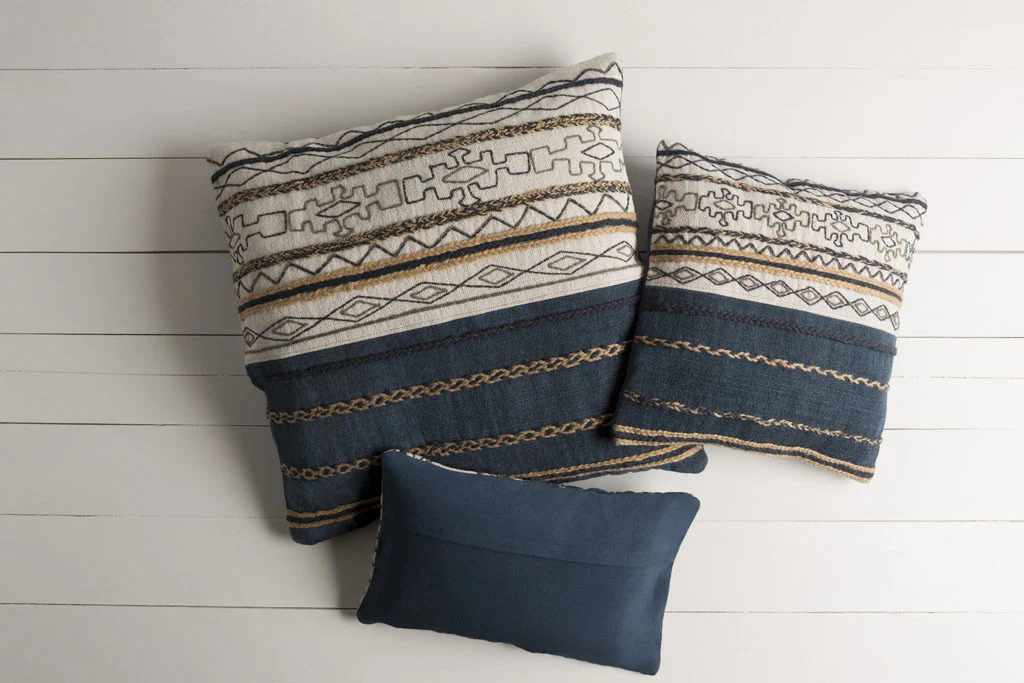 Holston Ivory/Mocha Pillow - Image 4