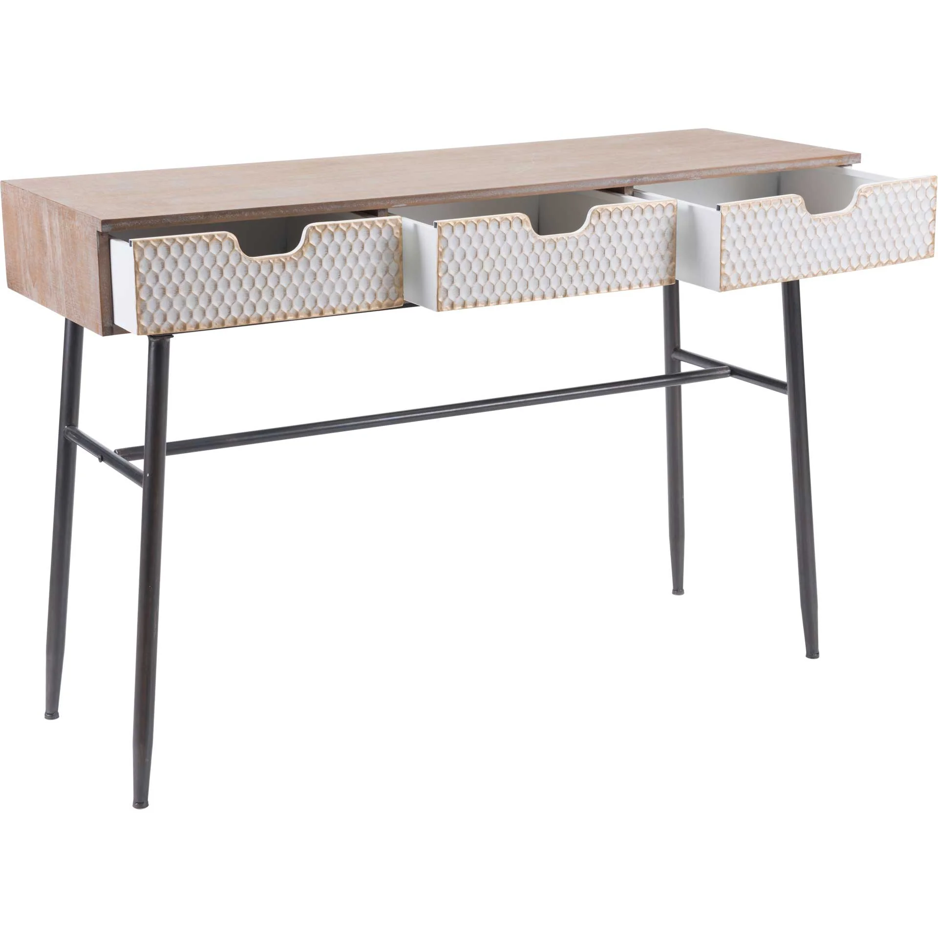 Honeycomb Desk Natural/White - Image 5