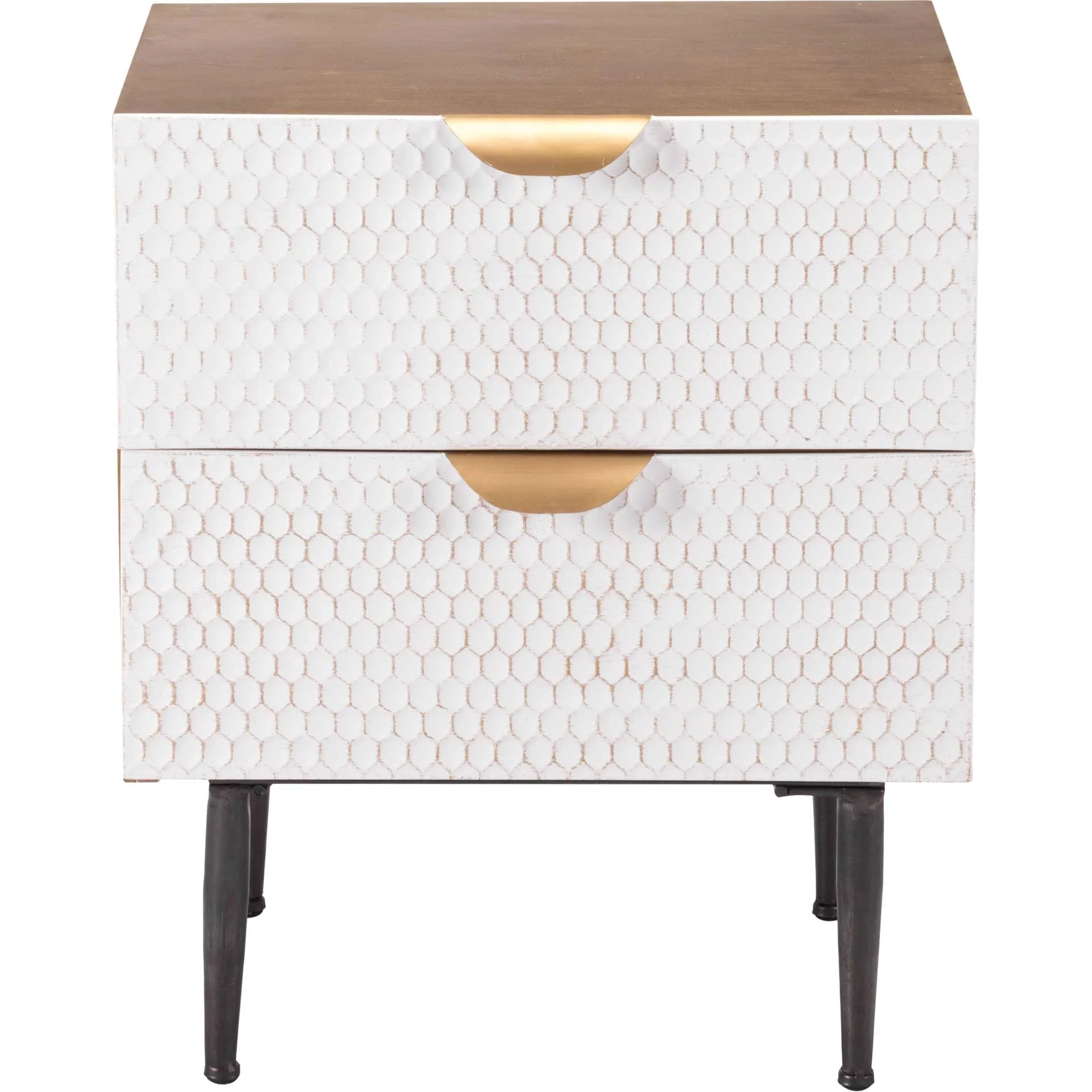 Honeycomb End Table Antique - Image 3