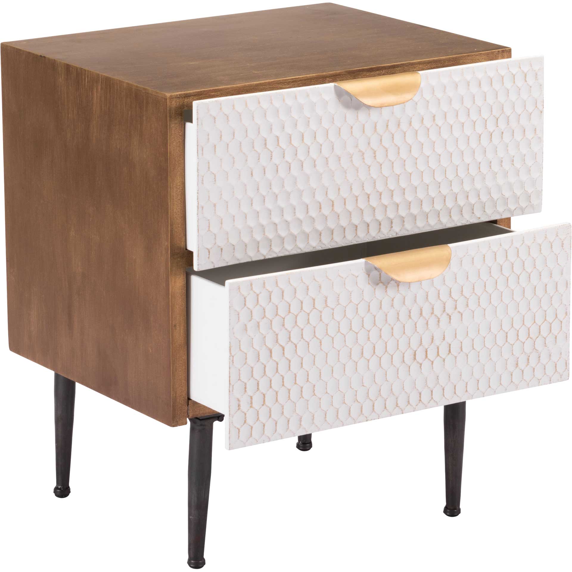 Honeycomb End Table Antique - Image 5