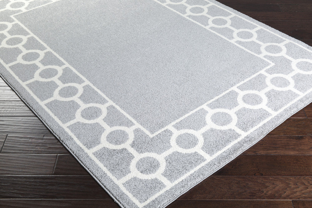 Horizon Border Gray/Ivory Area Rug - Image 2