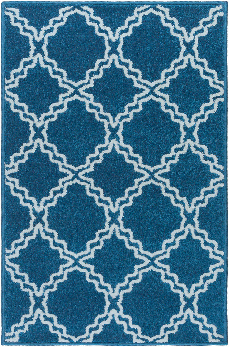 Horizon Diamond Cobalt/Ivory Area Rug - Image 2