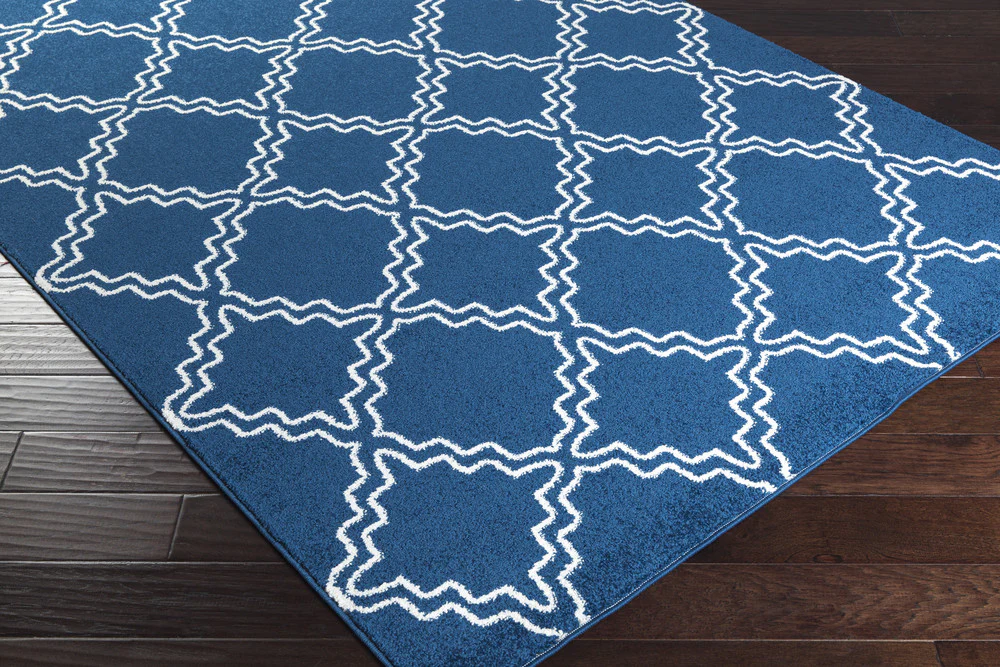 Horizon Diamond Cobalt/Ivory Area Rug - Image 3