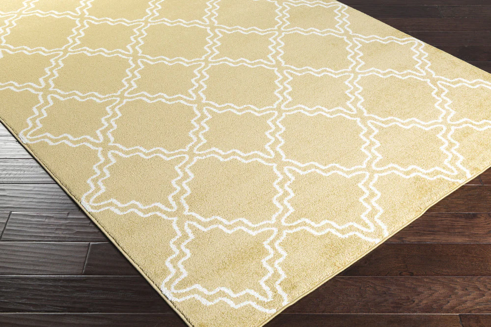 Horizon Diamond Gold/Ivory Area Rug - Image 2