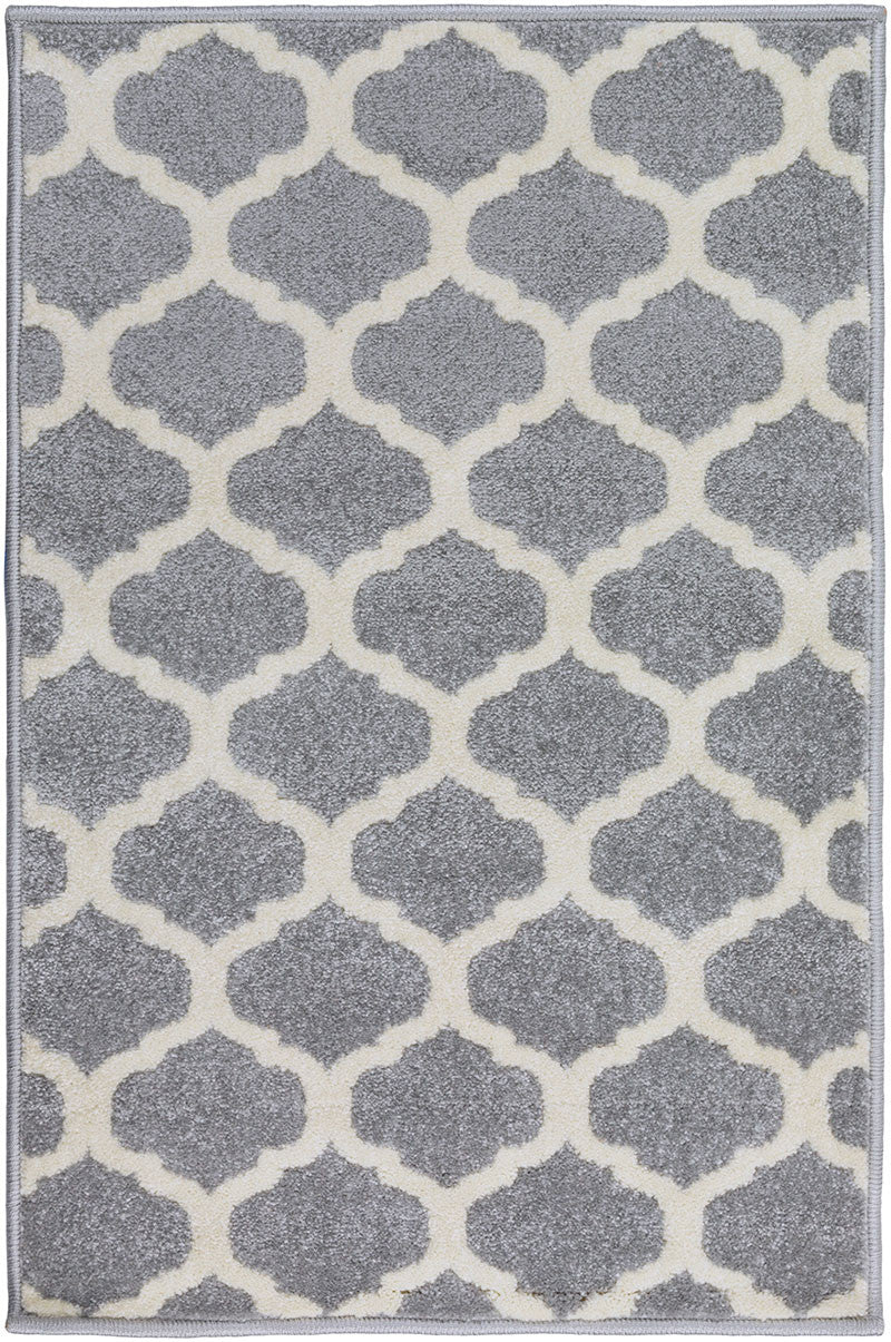 Horizon Lattice Ivory/Charcoal Area Rug - Image 2