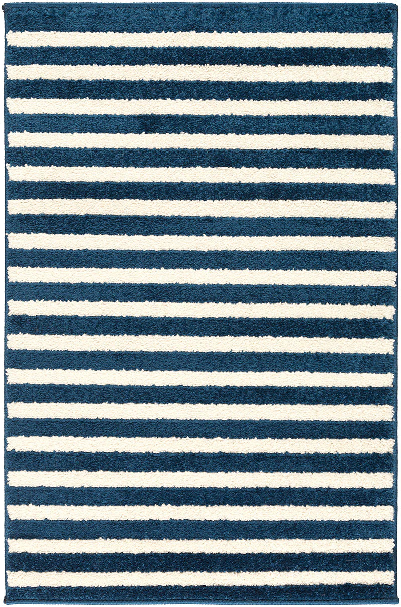 Horizon Lines Cobalt/Ivory Area Rug - Image 2