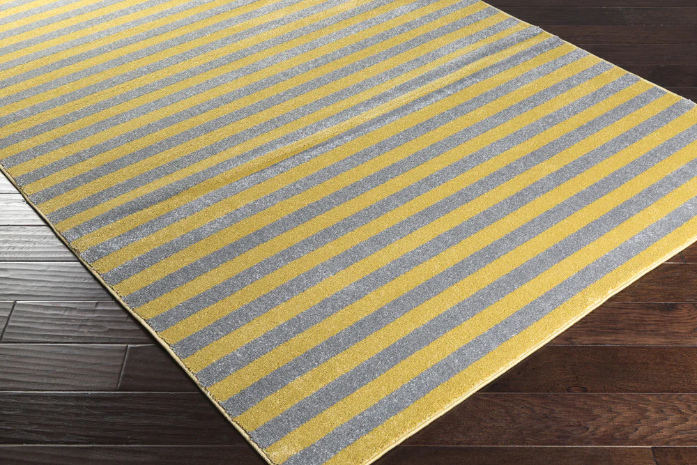 Horizon Lines Gold/Gray Area Rug - Image 3