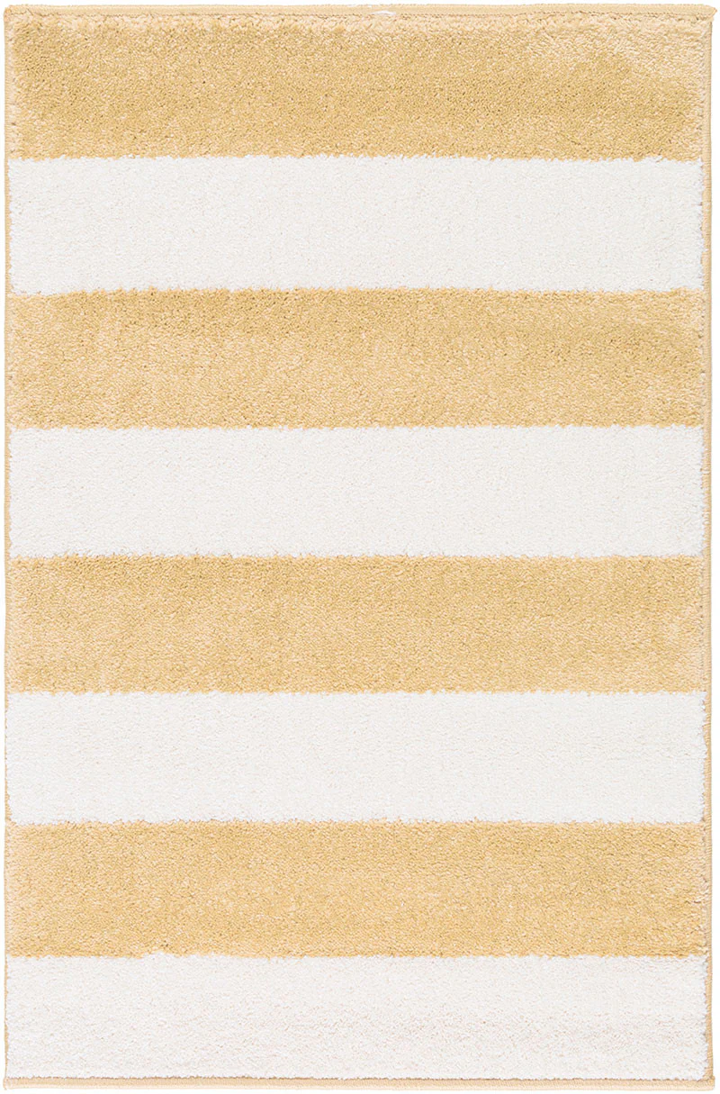 Horizon Striped Ivory/Gold Area Rug - Image 2