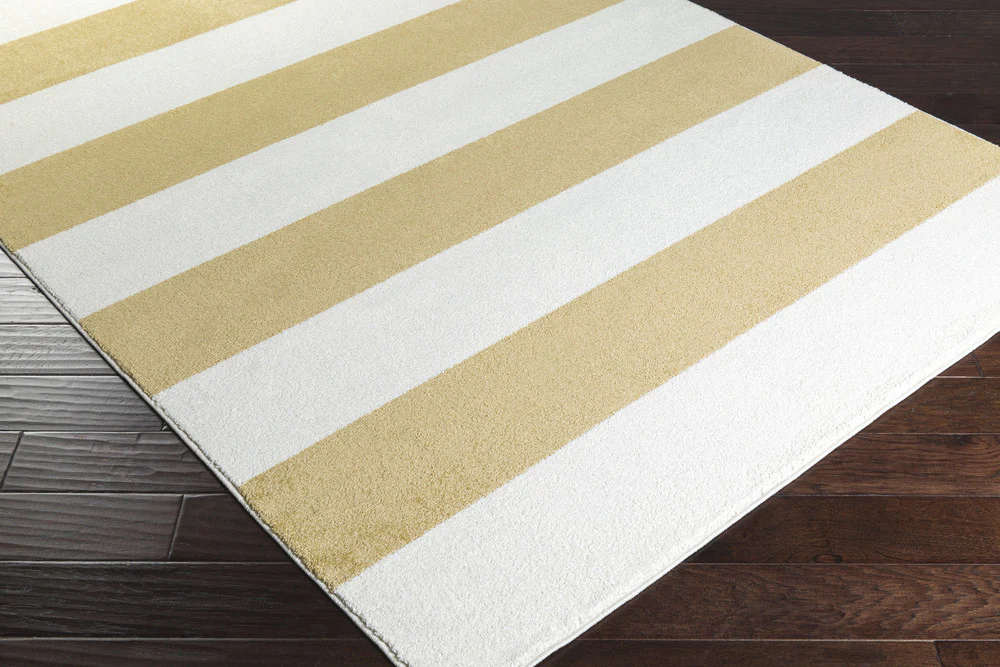 Horizon Striped Ivory/Gold Area Rug - Image 3