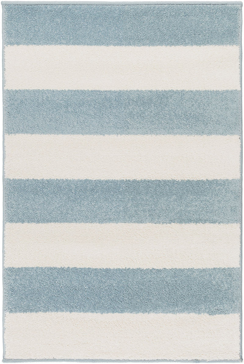 Horizon Striped Slate/Ivory Area Rug - Image 2