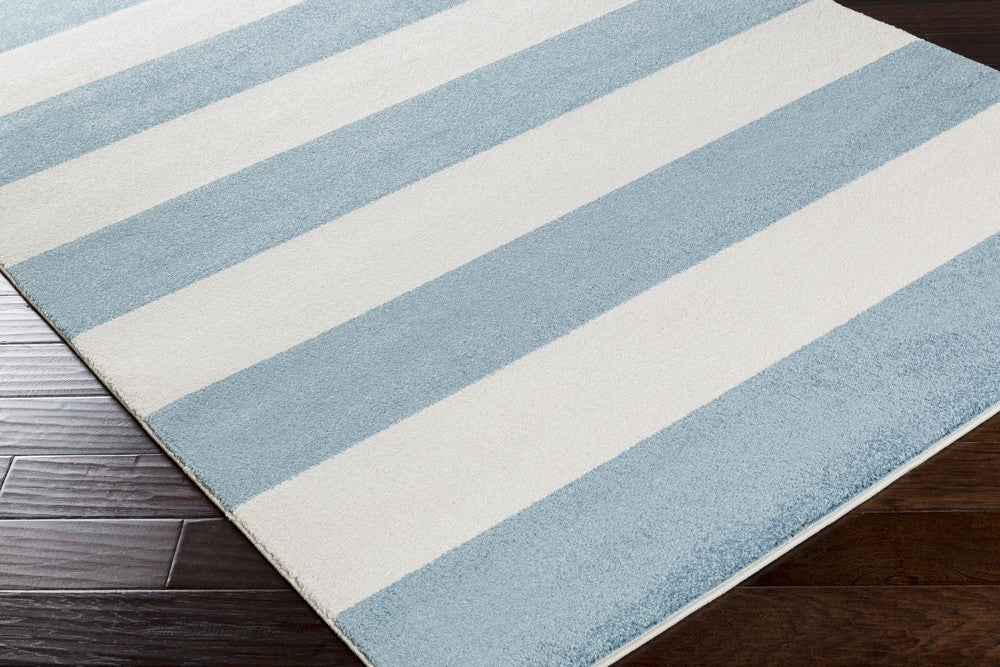 Horizon Striped Slate/Ivory Area Rug - Image 4