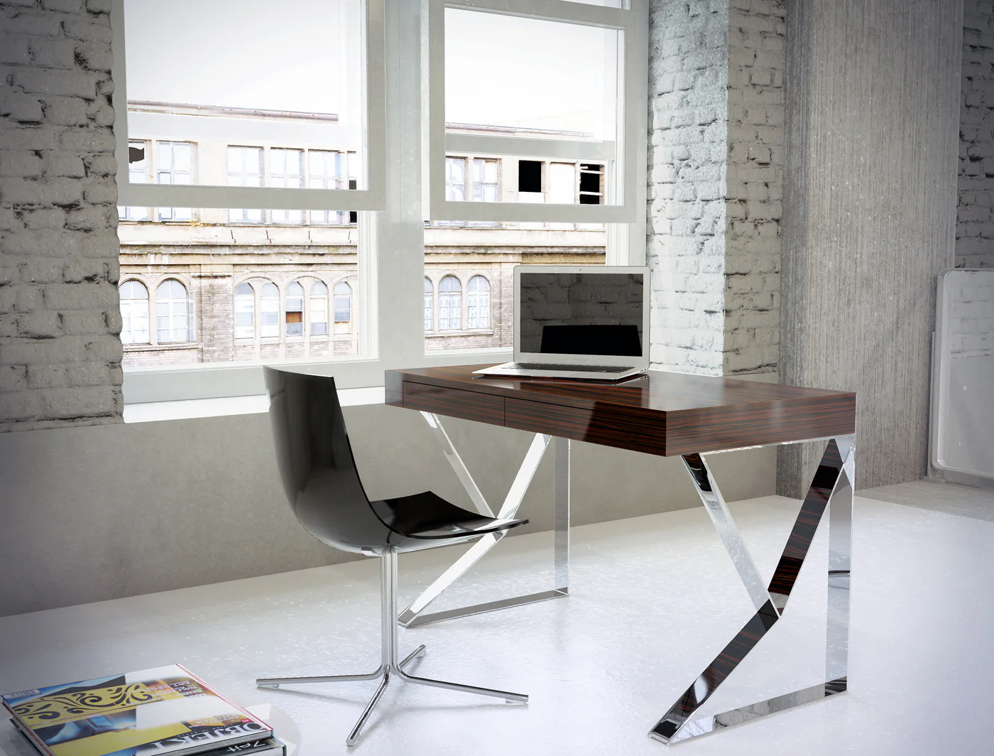 Houston Desk Ebony - Image 3