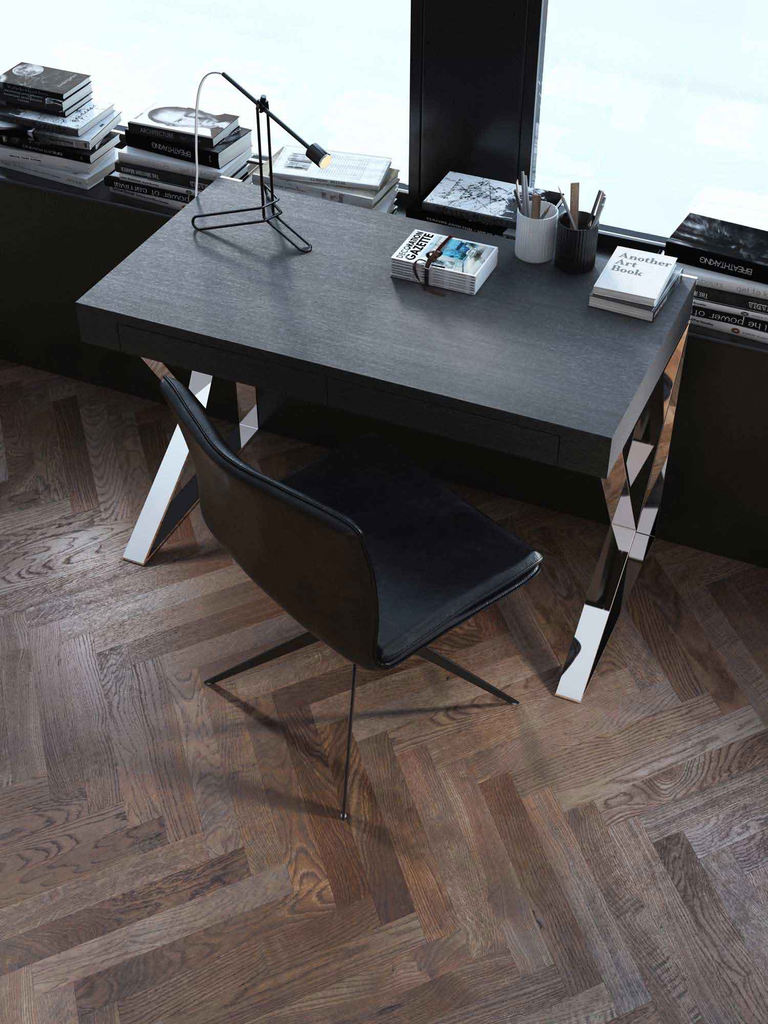 Houston Desk Gray Oak - Image 2