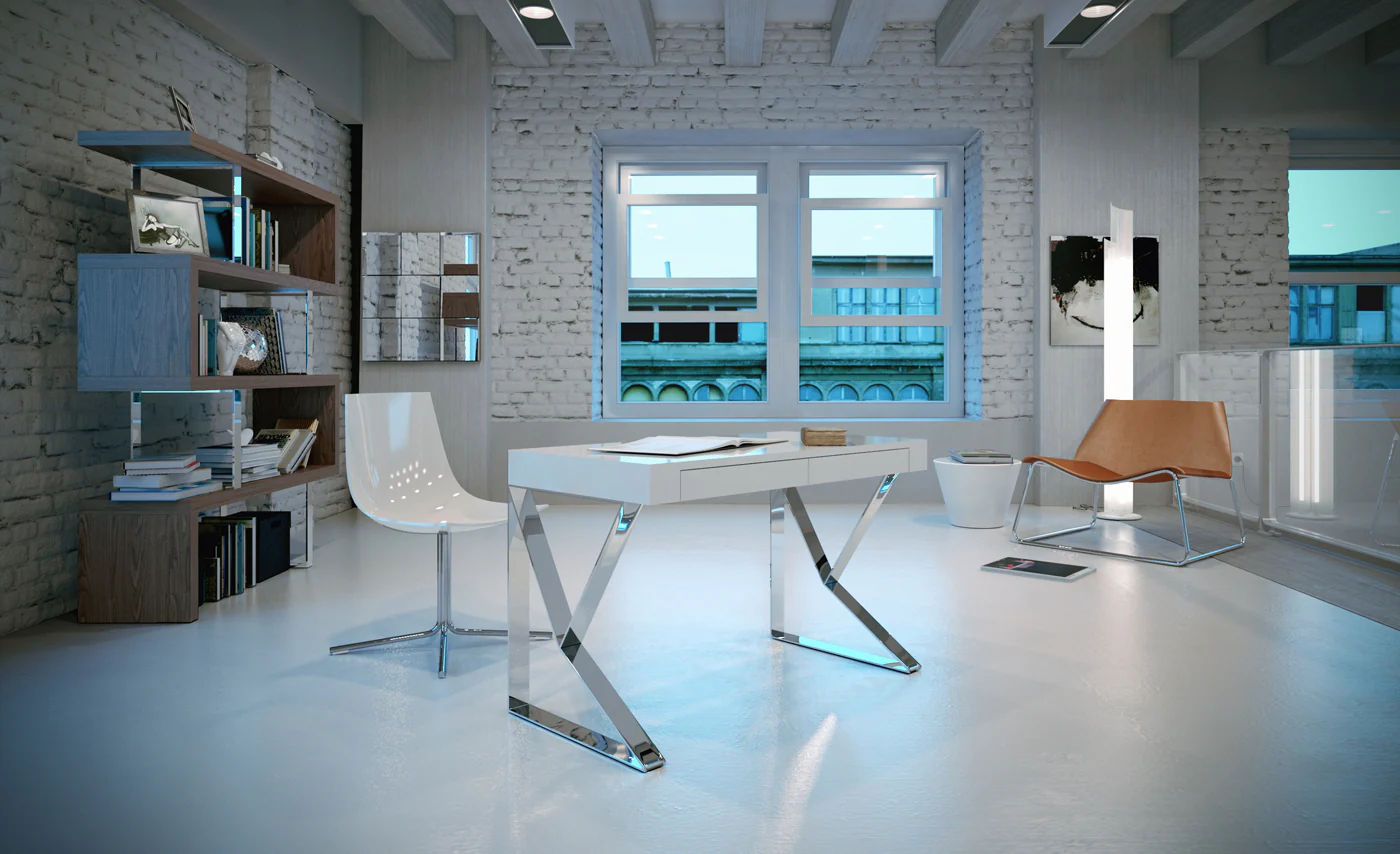 Houston Desk White - Image 3