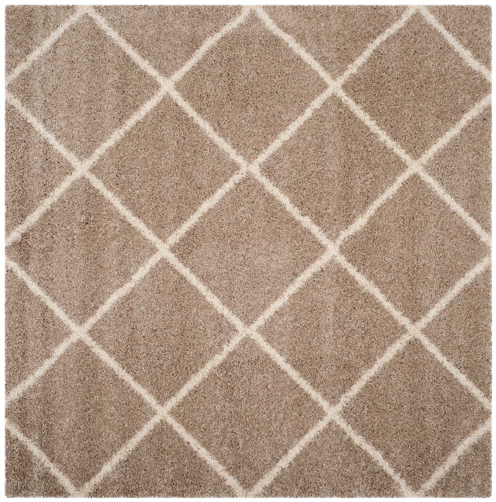 Hudson Shag Diamond Beige/Ivory Area Rug - Image 2