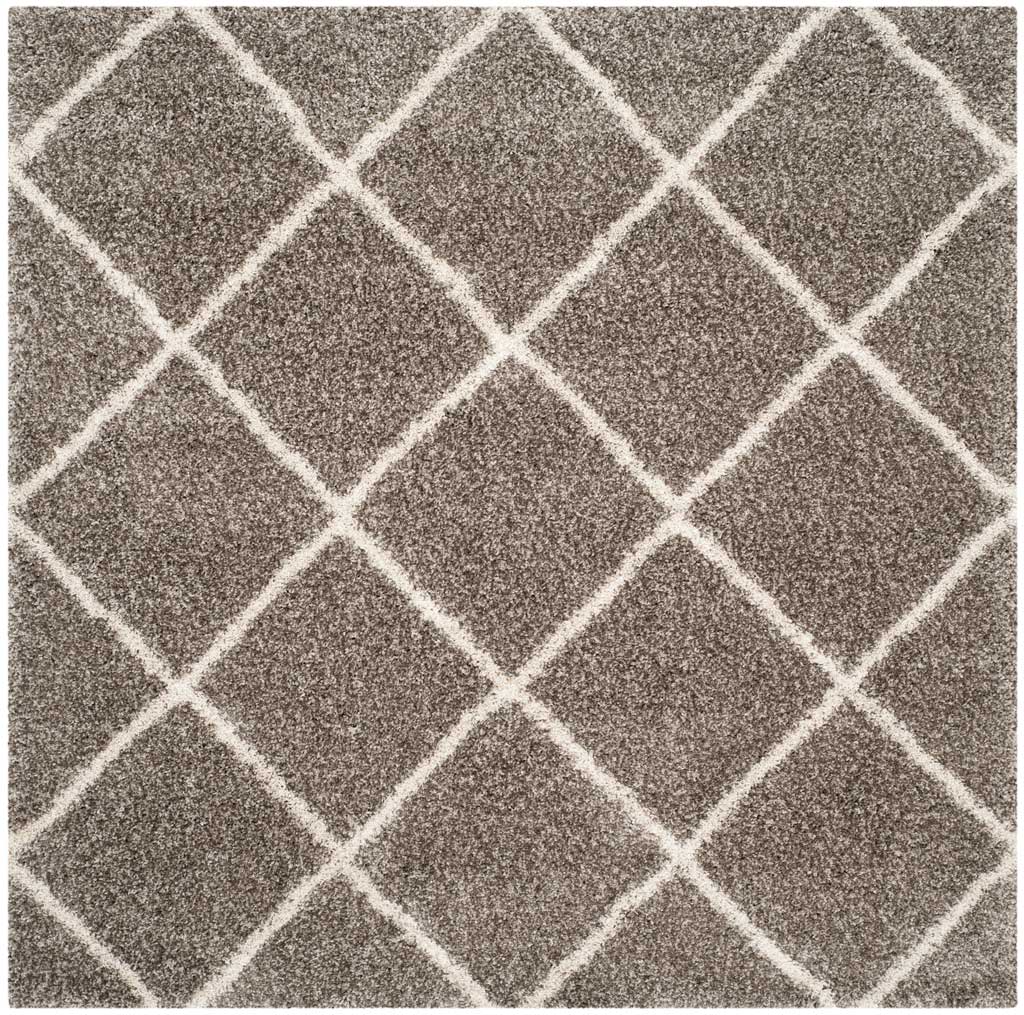 Hudson Shag Diamond Gray/Ivory Area Rug - Image 2