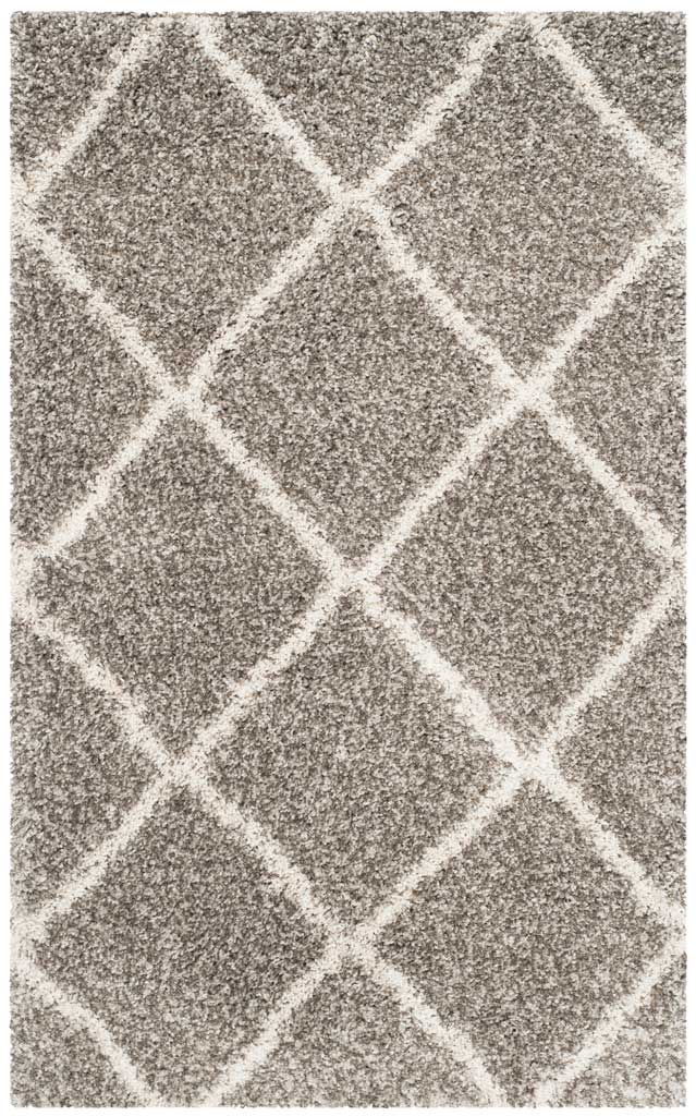 Hudson Shag Diamond Gray/Ivory Area Rug - Image 5