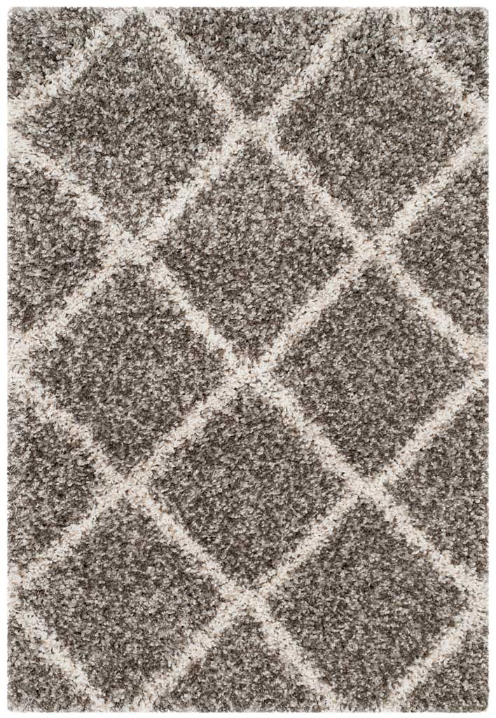 Hudson Shag Diamond Gray/Ivory Area Rug - Image 6
